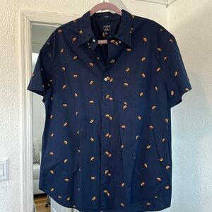 J Crew Short sleeved button up